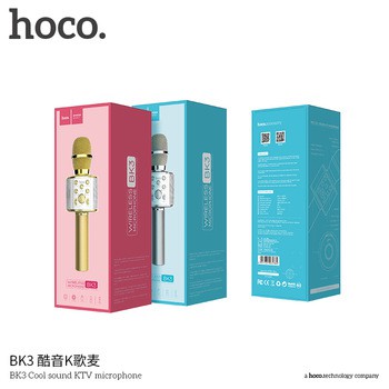 CHÍNH HÃNG [HÀNG CHÍNH HÃNG] Mic hát Karaoke tích hợp Loa Bluetooth Hoco BK3 MKROKBK3