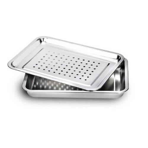 Khay trà, úp ly chén bằng inox 304 kích thước 36x27 cao cấp không gỉ