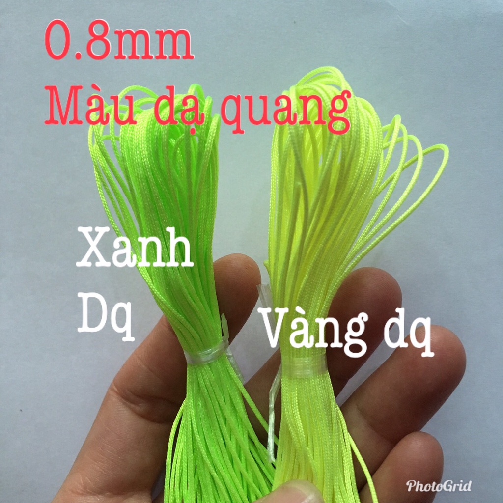 🍀🌺  Dây dù thắt vòng tay nữ hoặc bé gái size 0.8mm nylon cord #72 chỉ đỏ