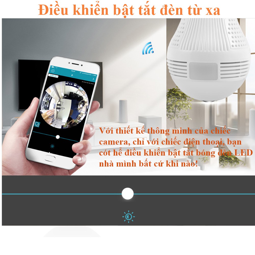 camera wifi panorama góc siêu rộng , hồng ngoại xem đêm , đàm thoại 2 chiều -Bảo Hành 12 Tháng