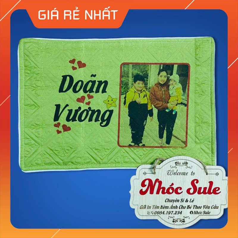 Vỏ gối in hình theo yêu cầu cho bé