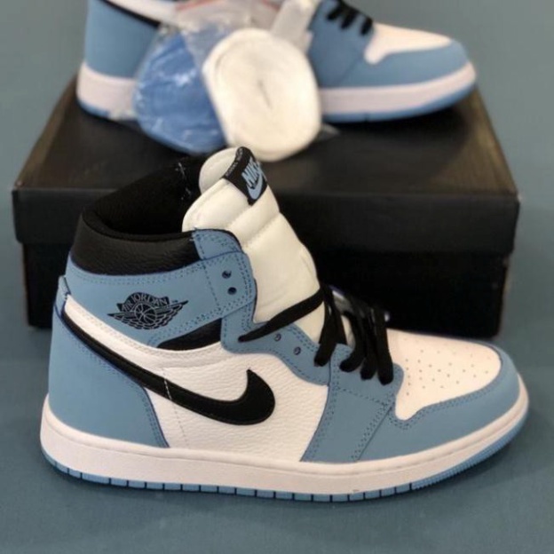 [FREE SHIP] Giày Sneaker Air 1 High Xanh Cao Cổ University Blue, Giày Thể Thao Nữ JD1 Fullbox | BigBuy360 - bigbuy360.vn