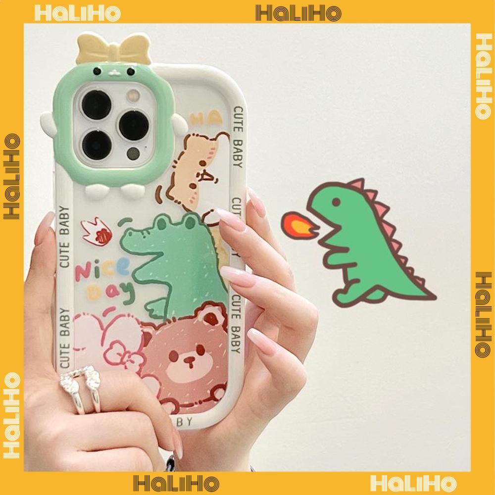 iPhone Case Silicone Soft Case Clear Case Airbag Shockproof Protection Camera Shiny Dinosaur Cartoon Cute Compatible For iPhone 11 Pro Max 13 Pro Max 12 Pro Max 7Plus xr XS Max