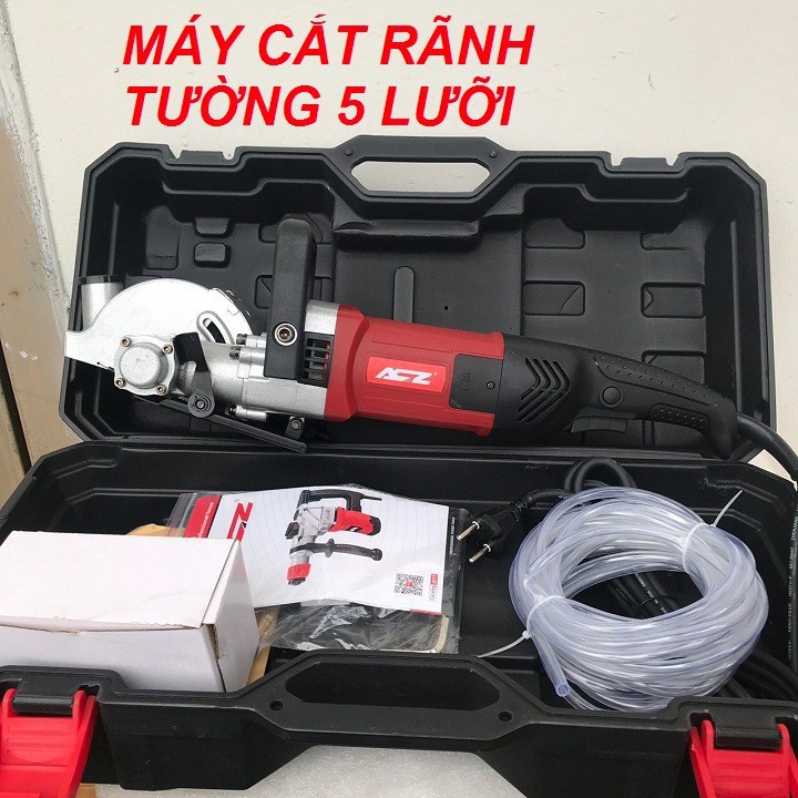 Máy cắt rãnh tường, mấy cắt rãnh tường acz 5 lưỡi công suất 2800W