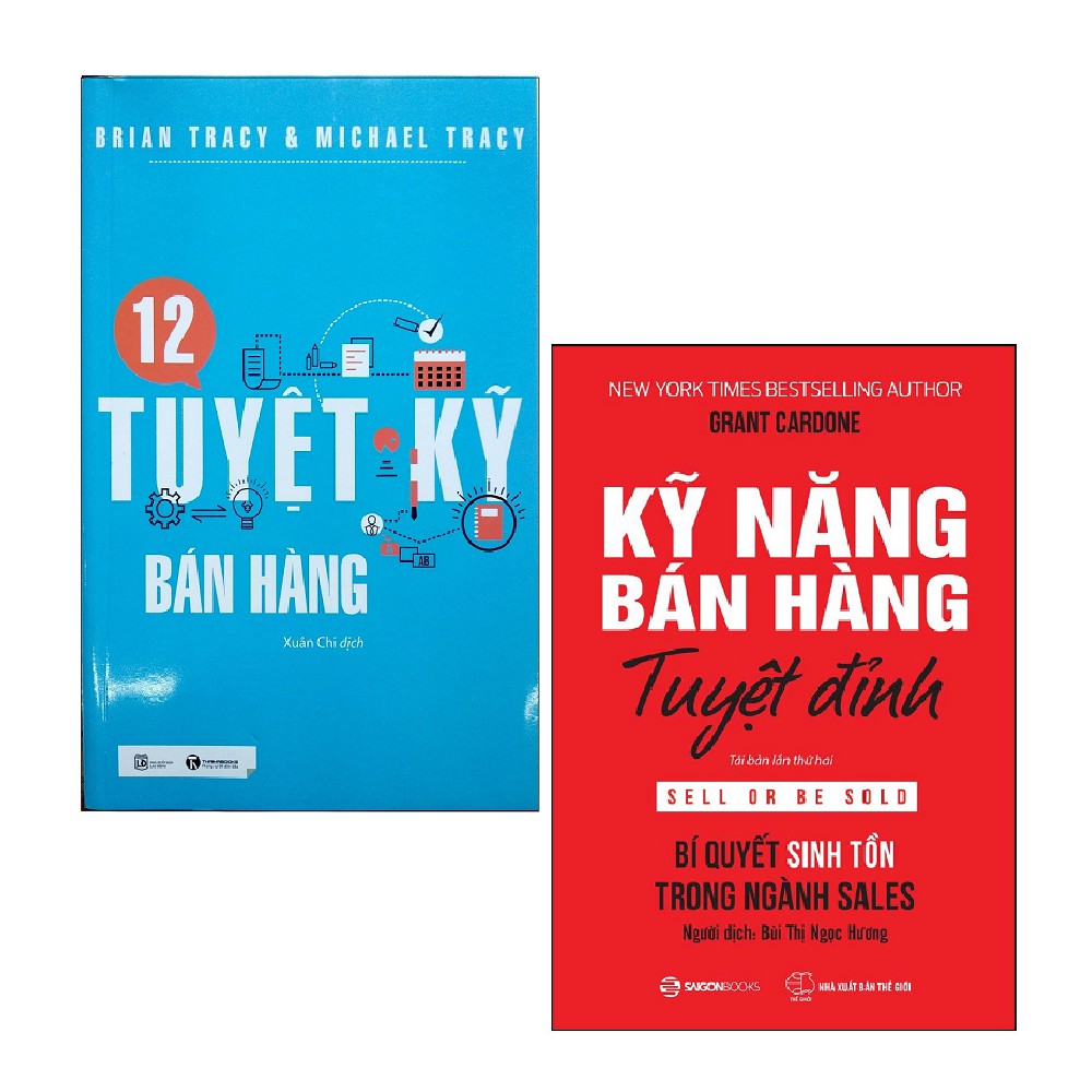 Sách - Combo: 12 Tuyệt Kỹ Bán Hàng + Kỹ Năng Bán Hàng Tuyệt Đỉnh  Tặng Kèm Bookmark