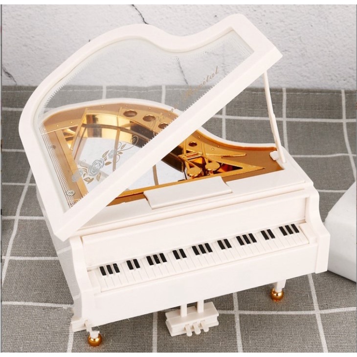 Hộp phát nhạc PIANO với vũ công múa bale - quà tặng độc đáo