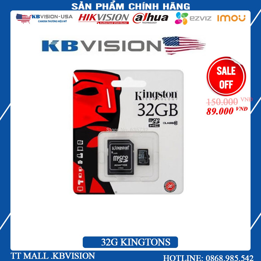 {Giá Tốt Nhất} Thẻ nhớ  - 32G -- 80Mb/s - BẢO HÀNH 10 NĂM | BigBuy360 - bigbuy360.vn