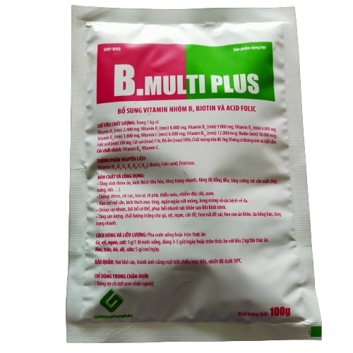 Tăng tính thèm ăn, vật nuôi ăn nhiều, mau lớn, đồng đều B.MULTI PLUS 100ml
