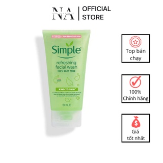 Sữa rửa mặt simple dịu nhẹ thông thoáng cho da nhạy cảm