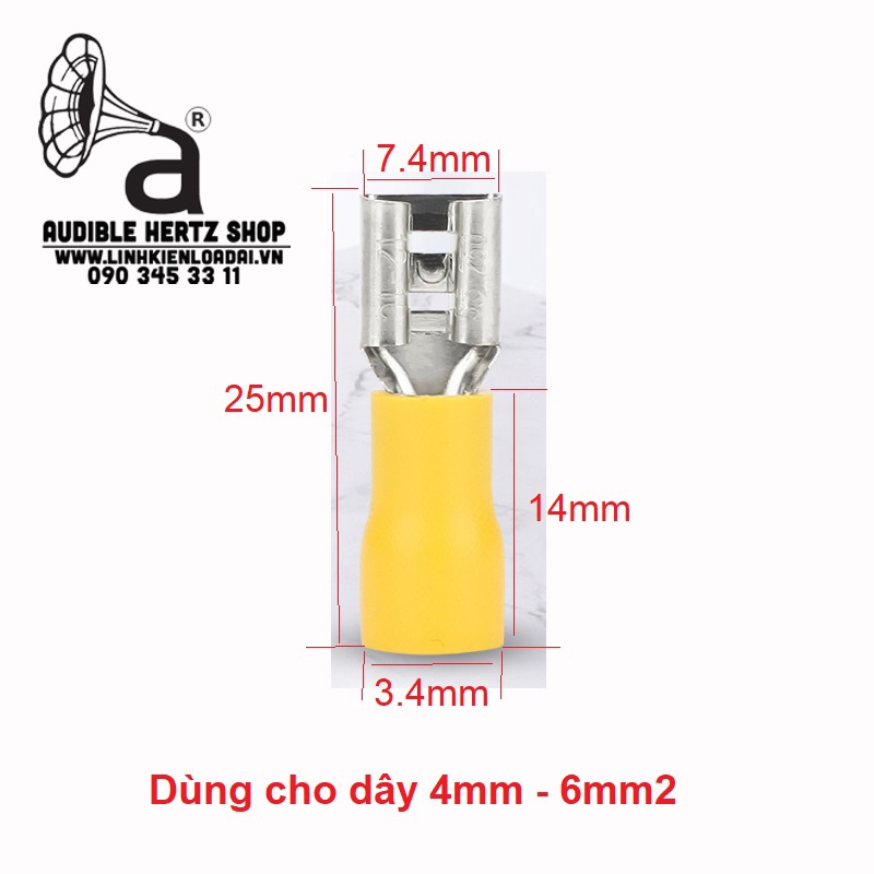 Đầu Cos gài bằng đồng mạ thiếc các size