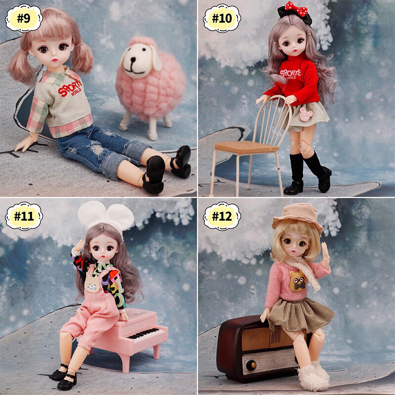 Váy Thời Trang Cho Búp Bê 30cm Tỉ Lệ 1/6