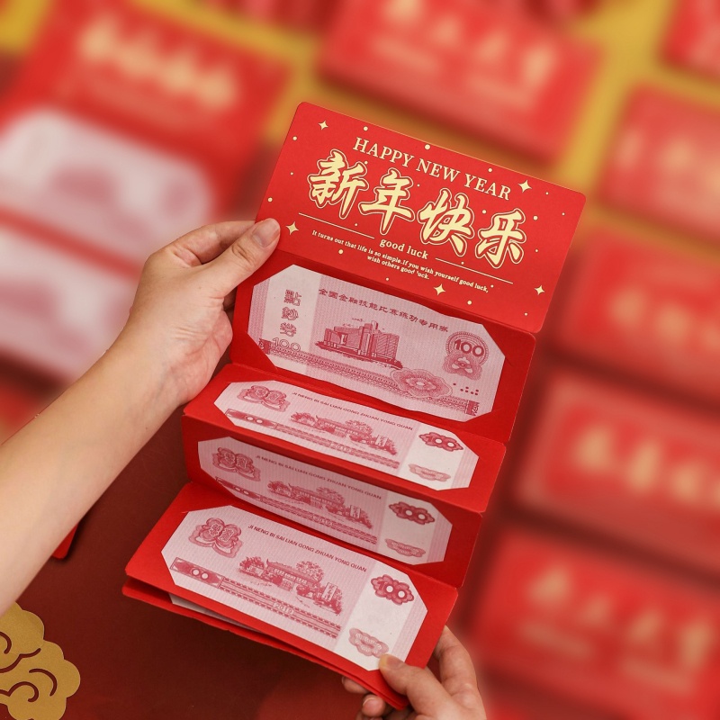 [Gói màu đỏ năm mới sáng tạo cho tiệc cưới lễ hội mùa xuân]