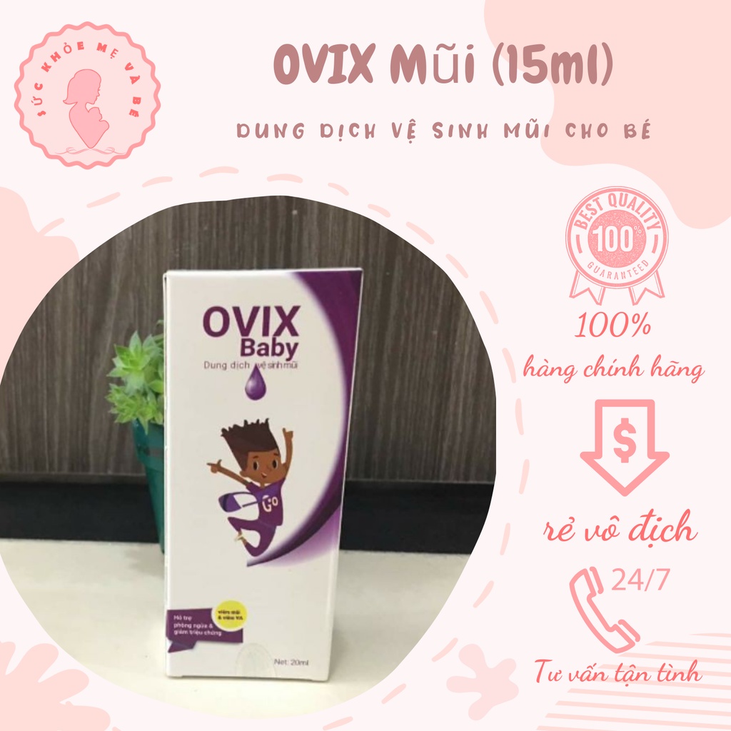 OVIX BABY -- Dung Dịch Vệ Sinh Mũi cho bé