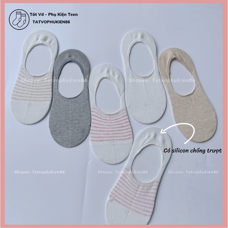 Tất lười nữ SALE Tất hài nữ -đi trong nhà , đi giày búp bê , đi giày lười Vớ hài nữ có silicon chống trượt