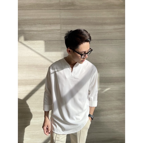 Sơmi cổ V (hình chụp thật)