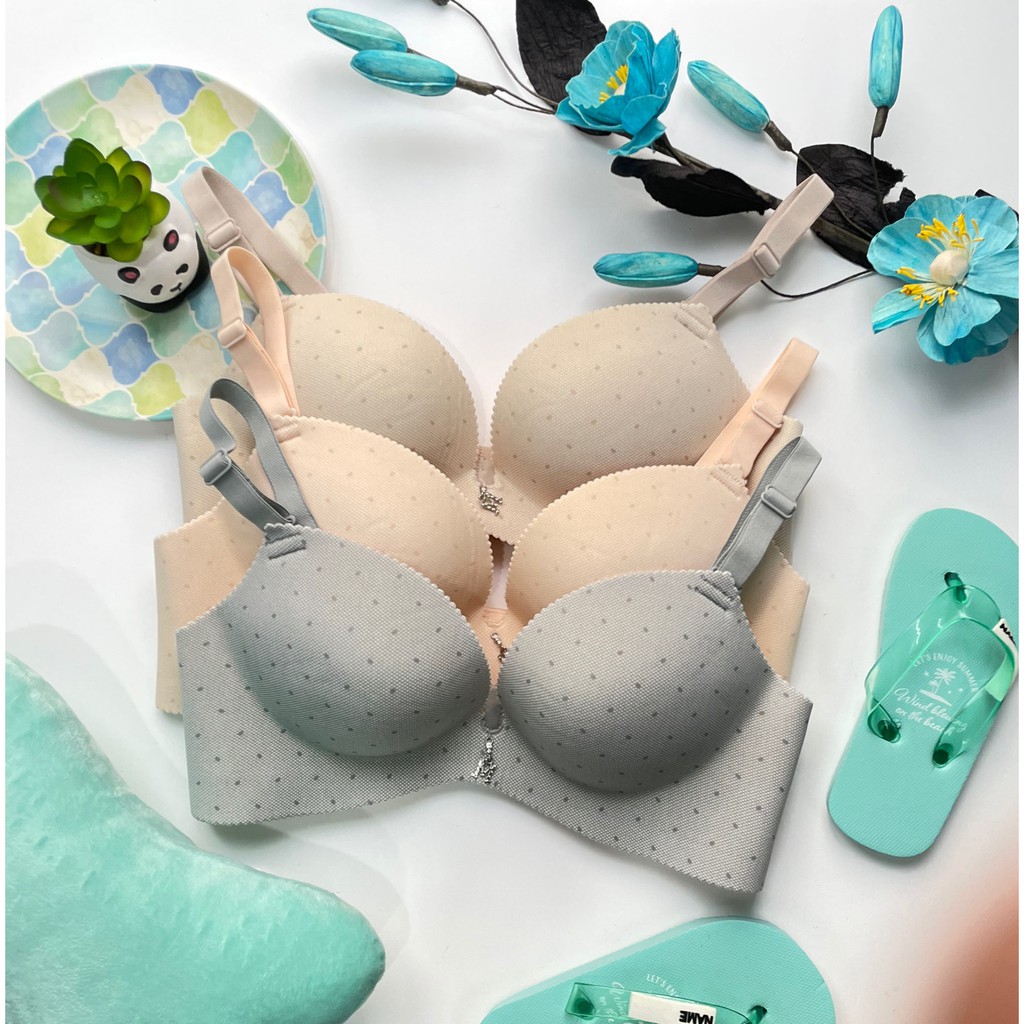 Áo Ngực Su Đúc Chấm Bi MÚT 2CM Không Gọng