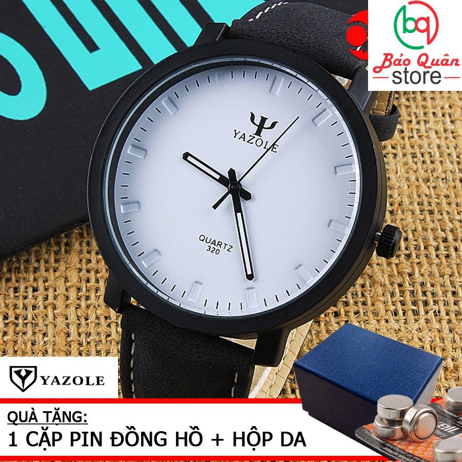 Đồng hồ nam YAZOLE 320 cao cấp 45mm + Tặng hộp đựng đồng hồ thời trang