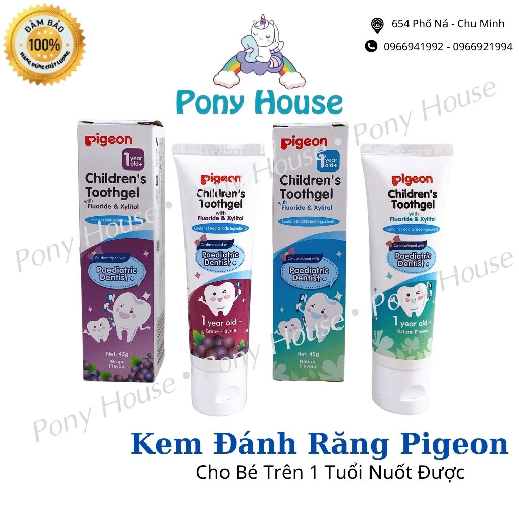 Kem Đánh Răng Pigeon Không Cay, Nuốt Được, Chống Sâu Răng Cho Bé Từ 1 Tuổi (Date 2023)