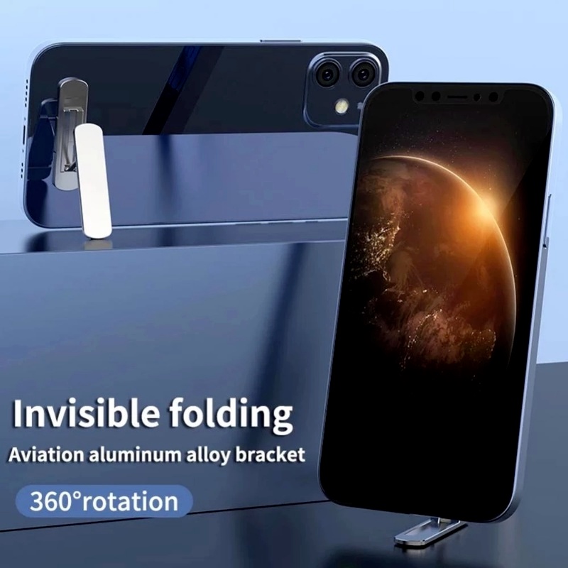 Giá Đỡ Điện Thoại/Máy Tính Bảng Bằng Kim Loại Tự Dính Đơn Giản Tiện Dụng