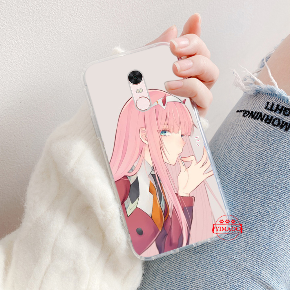 Huawei Y6 2018 Y6P Y7 2019 Y7A Y9 Prime 2019 Nova 2i 3i 5t TPU transparent Soft Case 20GBY franxx wiki zero two anime