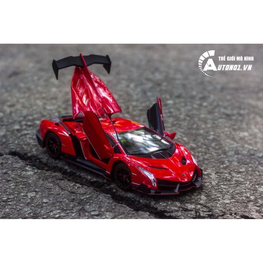 MÔ HÌNH LAMBORGHINI VENENO RED 1:24 DOUBLE HORSES 6792