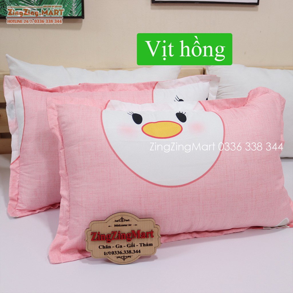 [GIÁ XƯỞNG] Vỏ gối nằm POLY cotton mẫu Cúc vàng (ghé shop xem thêm mẫu)