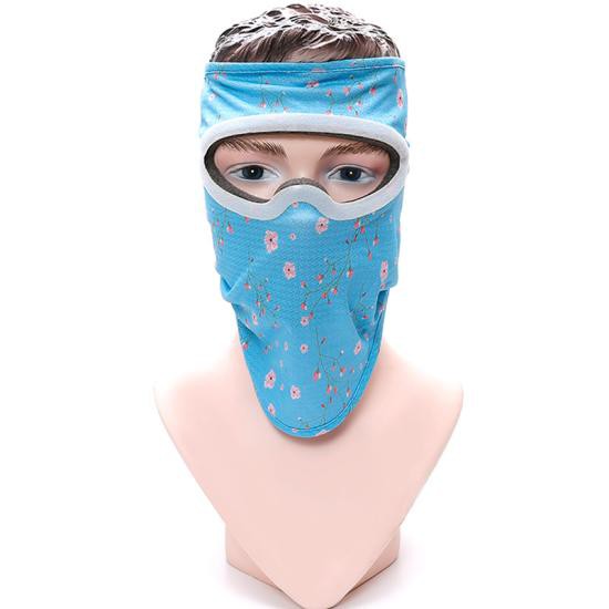Khẩu trang + kính bảo hộ  màu xám khói chống tia UV, chống khói bụi - Goggle Mask