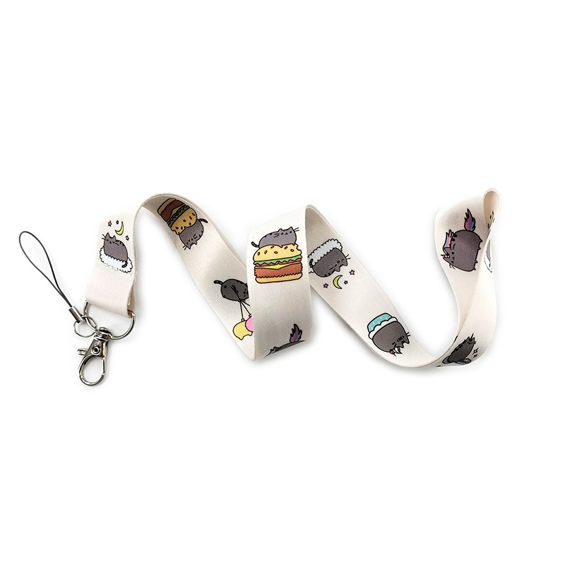 Dây Đeo Điện Thoại/Chìa Khóa/Thẻ ID Hình Mèo Pusheen Dễ Thương
