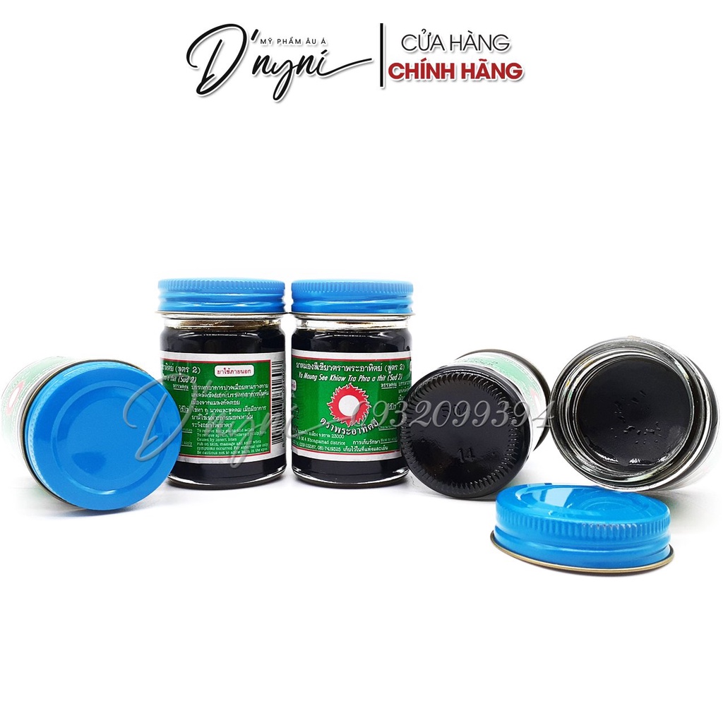 Dầu Cù Là Đen Thái Lan YA MAUNG SEE KHIAW TRA PHRA A THIT 60g , 120g Thái Lan