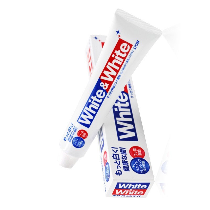 Kem đánh răng White &amp; White Lion Xuất xứ Nhật Bản 150g