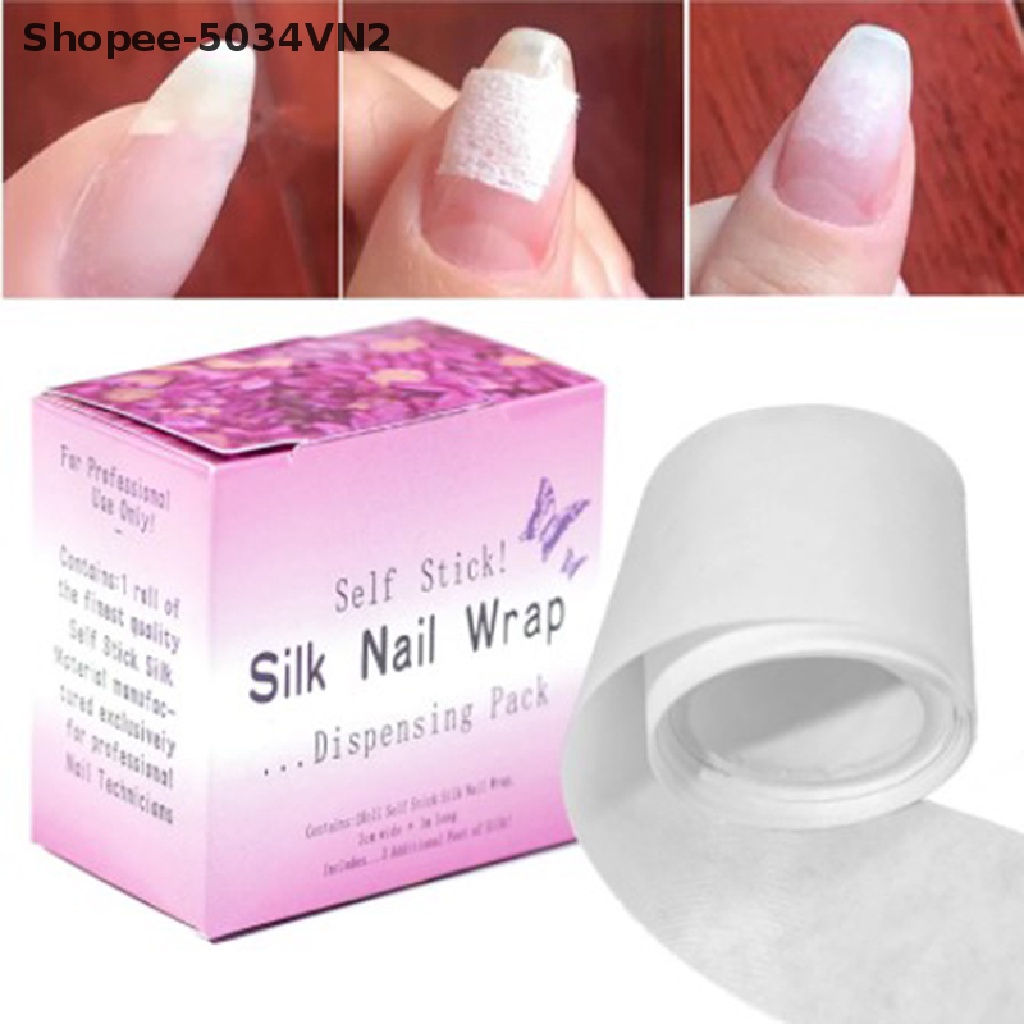 [Hàng mới về] Cuộn bọc sửa chữa móng tay bằng thủy tinh và lụa UV Gel cho tiệm làm móng 5034VN2
