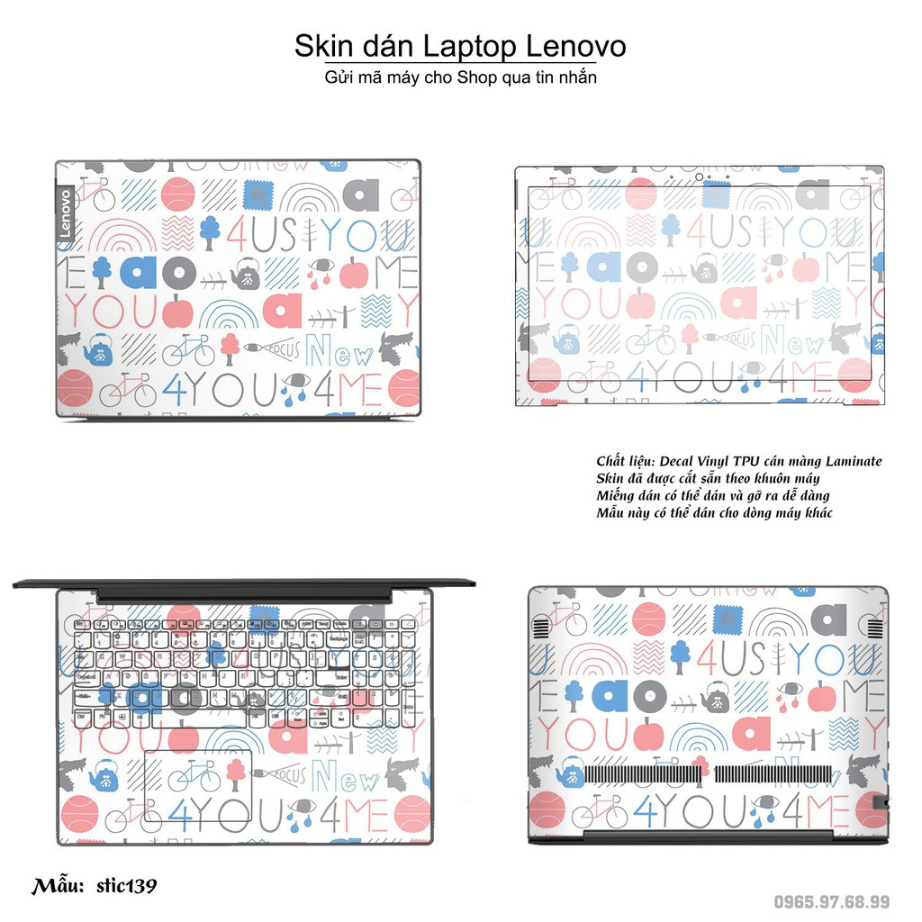 Skin dán Laptop Lenovo in hình Hoa văn sticker _nhiều mẫu 23 (inbox mã máy cho Shop)