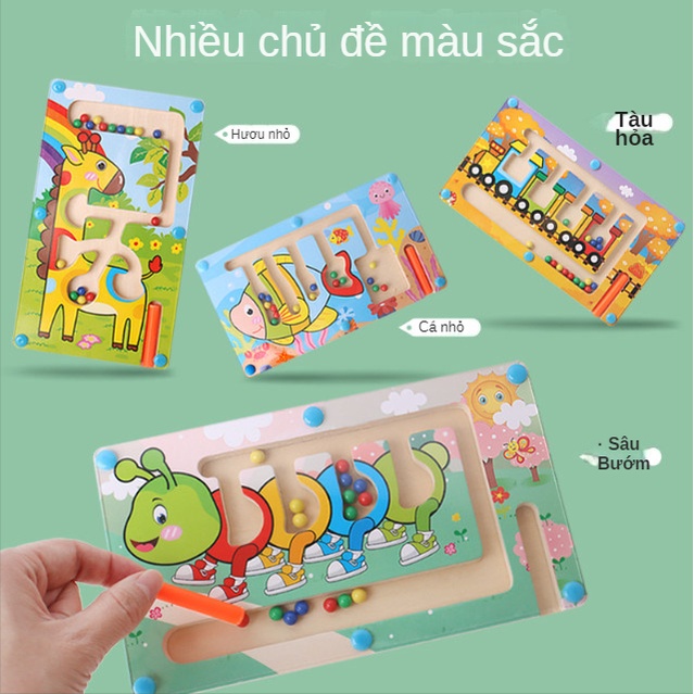 Đồ chơi trí tuệ tư duy, Phân loại màu trong mê cung bằng bút có nam châm, bé chơi thành thạo cái này sẽ rất thông minh