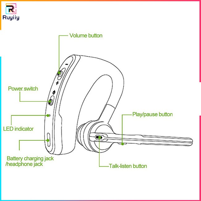 Tai Nghe Bluetooth V8 Có Mic Phong Cách Thể Thao