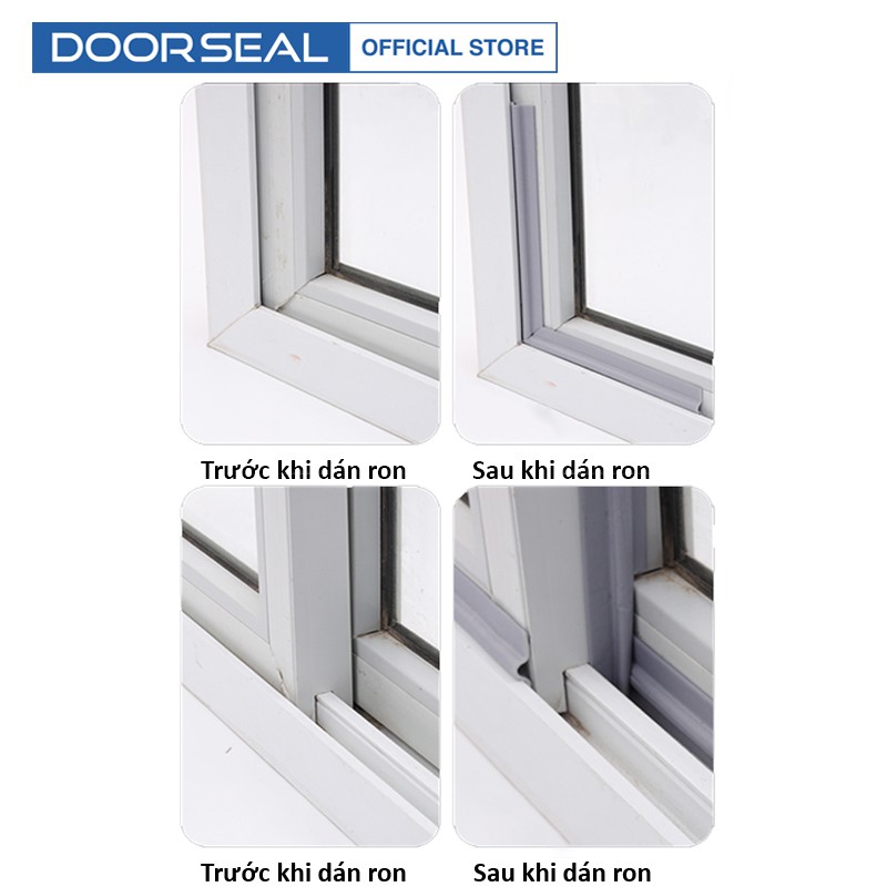 Ron dán cửa sổ ngăn gió, mưa, tiếng ồn - DOORSEAL™
