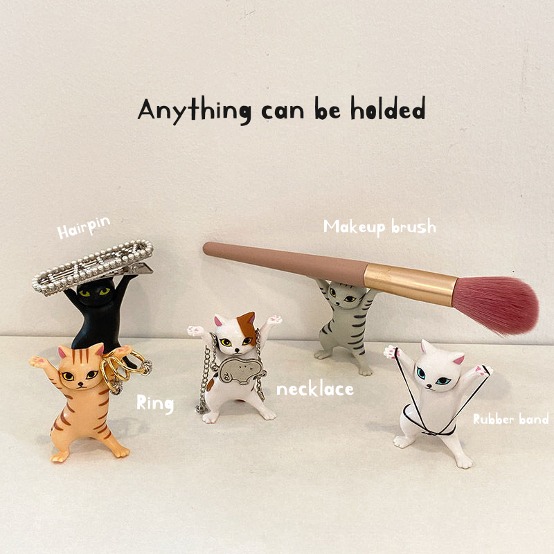 Giá đỡ bút để bàn hình mèo dễ thương phong cách Nhật Bản