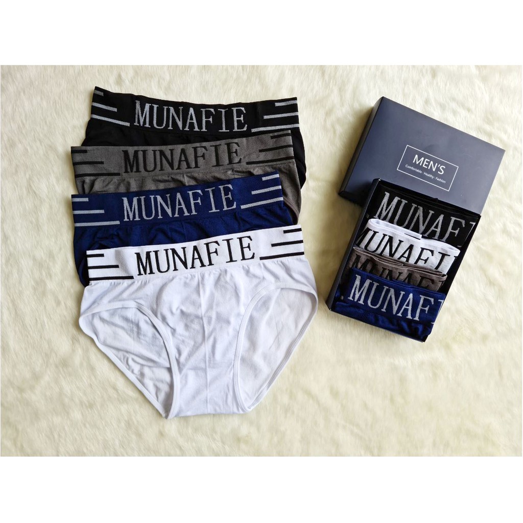 Quần sịp nam Munafie, chất cotton siêu co giãn và êm mềm, hàng xuất Nhật