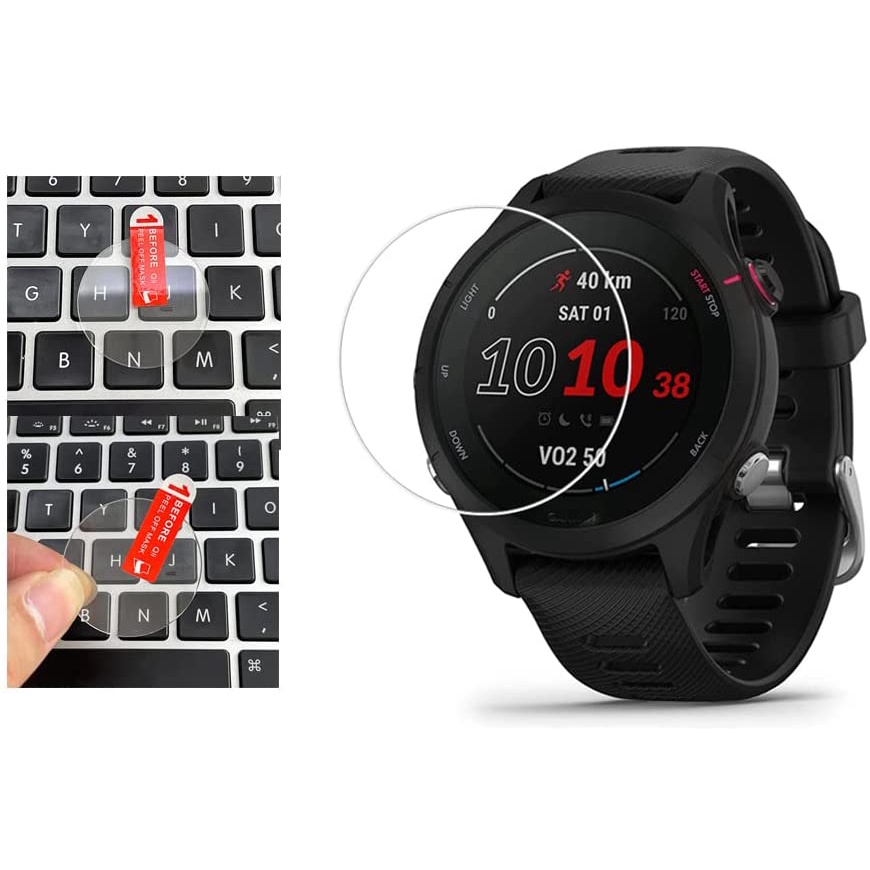 Set 2 Kính Cường Lực 9H Bảo Vệ Màn Hình Đồng Hồ Thông Minh Garmin Forerunner 255 255S