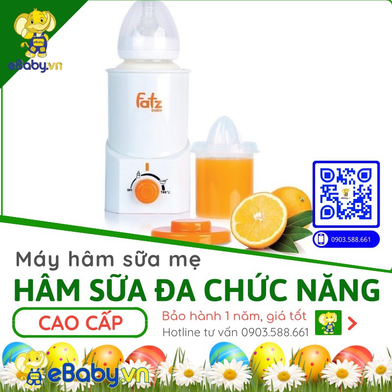 Máy hâm sữa đa chức năng Fatzbaby FB3010AC - Đạt tiêu chuẩn chất lượng châu âu EC - Bảo hành 12 tháng toàn quốc