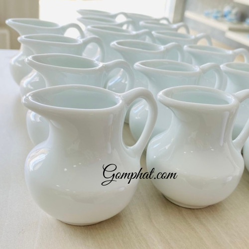 Cốc ly ca bình rót sữa, siro chuyên dụng 65 ml dùng trong cà phê, tiệc trà bằng sứ Bát Tràng đẹp cao cấp