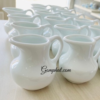 Cốc ly ca bình rót sữa, siro chuyên dụng 65 ml dùng trong cà phê, tiệc trà bằng sứ Bát Tràng đẹp cao cấp