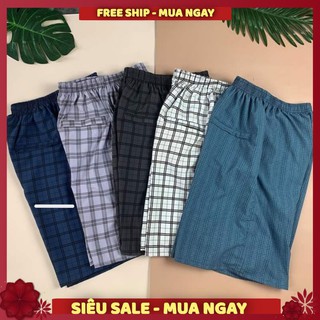 Combo 5 quần short nam, quần đùi nam vải kate caro 25 - hàng việt nam xuất khẩu siêu sale !!