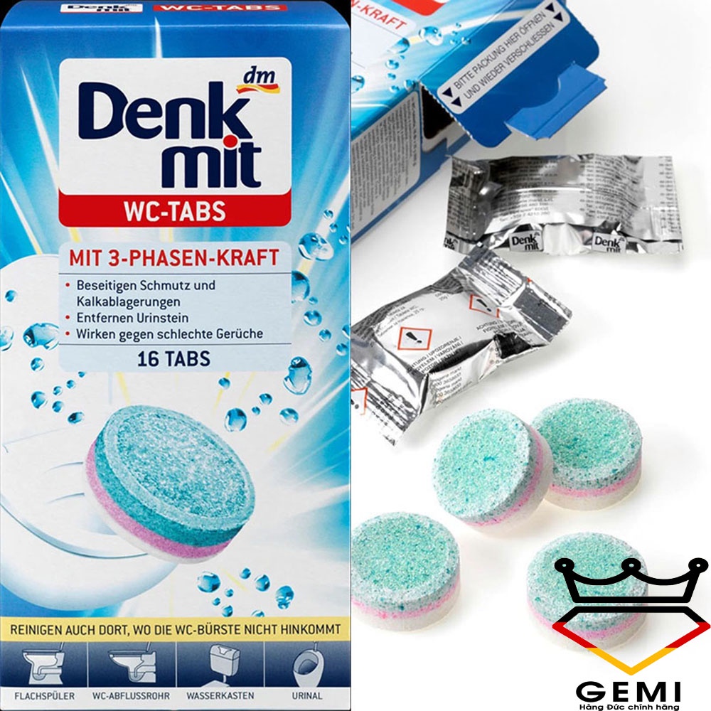 Viên tẩy và làm sạch bồn cầu DENKMIT