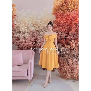 Đầm 2 Dây Xoè Nơ Dự Tiệc Cho Nữ