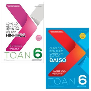 Sách Combo Củng cố kiến thức luyện giải bài tập Đại số & Hình học Toán 6 (theo chủ đề)