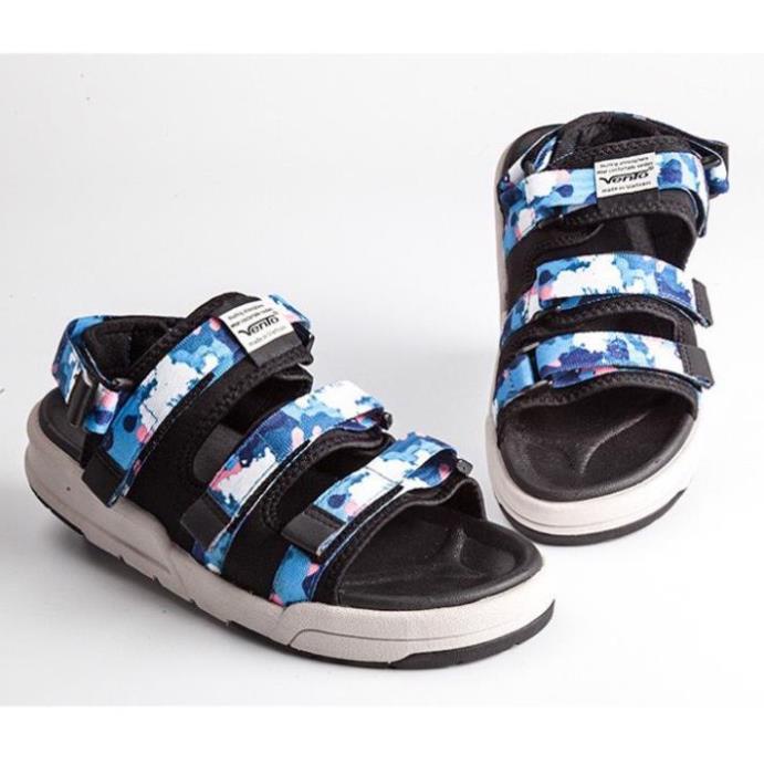 . Giày Sandal 2 Quai Ngang Vento 01 Camo Xanh Dương : . new : 💯 : ❕ 2021 " ' =
