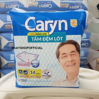 Tấm đệm lót caryn xl14 mỏng nhẹ - tã người lớn 60x70cm