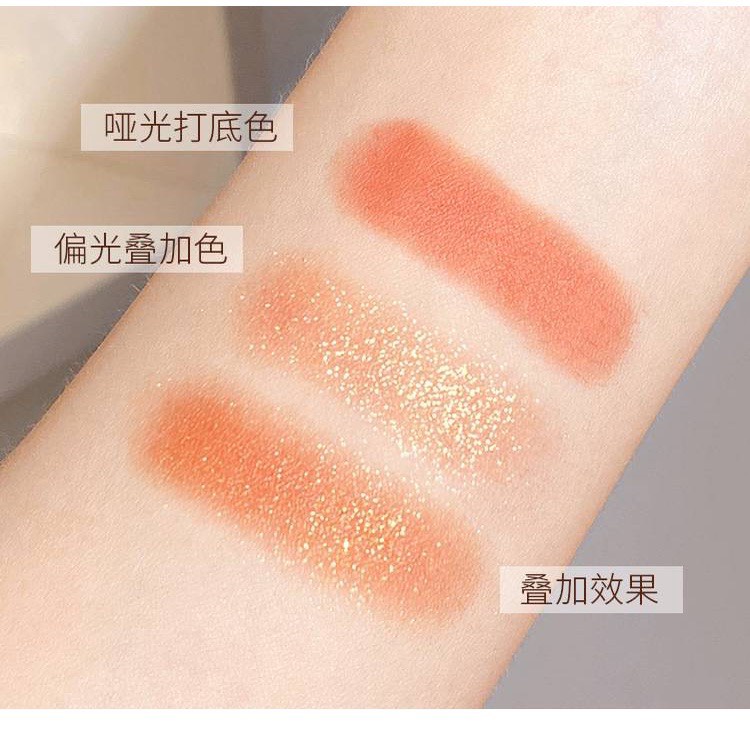 Bảng Phấn Mắt Hai Tông Màu Lì Và Nhũ Lánh lameila 5121