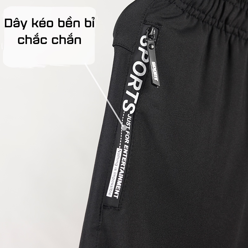 Quần đùi nam thể thao Ajeka Focus, chất thun co giãn 4 chiều mặc cực mát, cực thoãi mái
