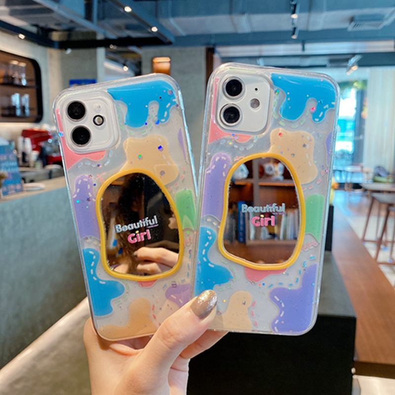 Ốp Lưng Tráng Gương Họa Tiết Hình Học Cho Iphone 12 12promax 11 11pro Max X Xr Xs Max Xr 8 7 Plus 6 6s Plus | BigBuy360 - bigbuy360.vn